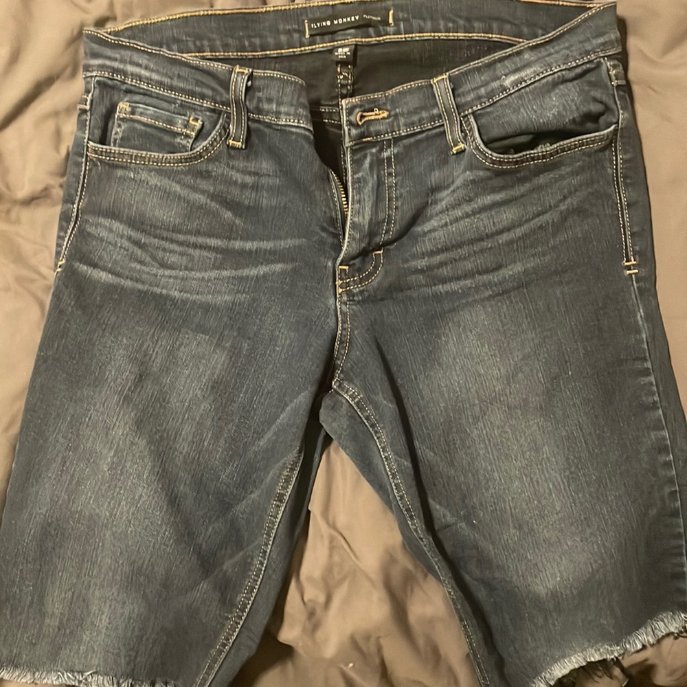 Flying monkey Denim womens shorts